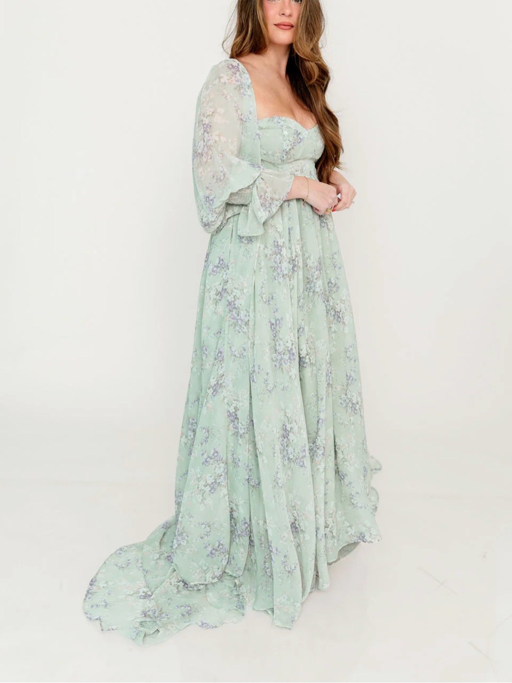 Worth Collective Delilah Maxi Dress with Train - Picture 5 of 8